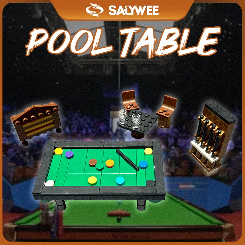 SALYWEE Sporting Style Building Blocks, Fan Toys Gifts, Soccer Field & Beach Volleyball & Basketball Court, DIY Scene Models